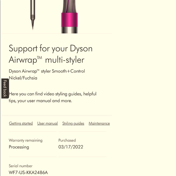 Dyson Pink HS01 Airwrap Complete Styler! W New Coanda and long barrel attachs. - Picture 9 of 16